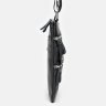 Тонкая кожаная мужская сумка-планшет с серебристой фурнитурой Keizer (19359) - 4