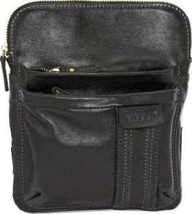 Невелика шкіряна сумка планшет чорного кольору VATTO (12099)