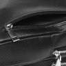 Мужской кожаная сумка-рюкзак через плечо из износостойкой кожи черного цвета Borsa Leather (19383) - 5
