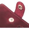 Тонкий женский марсаловый кошелек из винтажной кожи без монетницы Shvigel (2416457) - 3