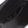 Мужская классическая кожаная сумка через плечо в темно-коричневом цвете Keizer (57158) - 6