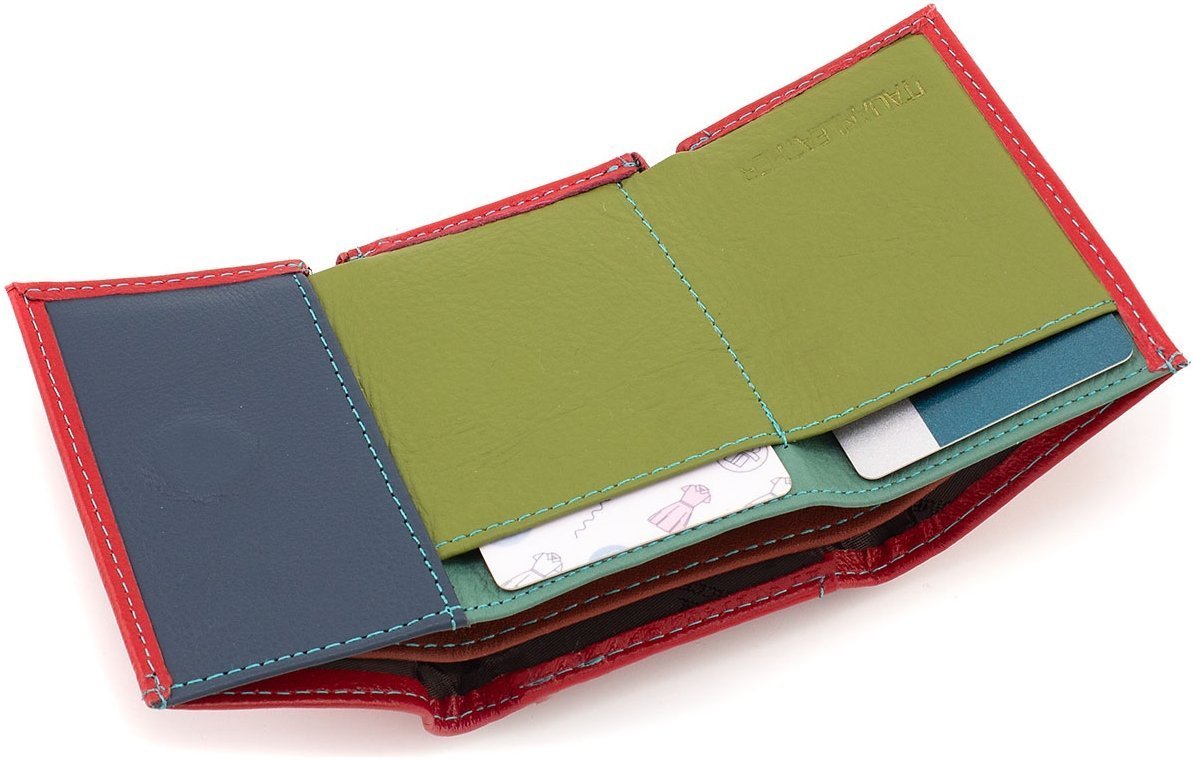 Маленький жіночий гаманець із натуральної шкіри червоного кольору ST Leather 1767258
