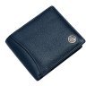 Качественный мужской кошелек из фактурной кожи без застежки Hammonds Flycatcher HF592 синего цвета 108058 modnotak фото - 1