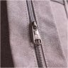 Серый мужской слинг-рюкзак из плотного текстиля на две молнии Vintage 2422161 - 9