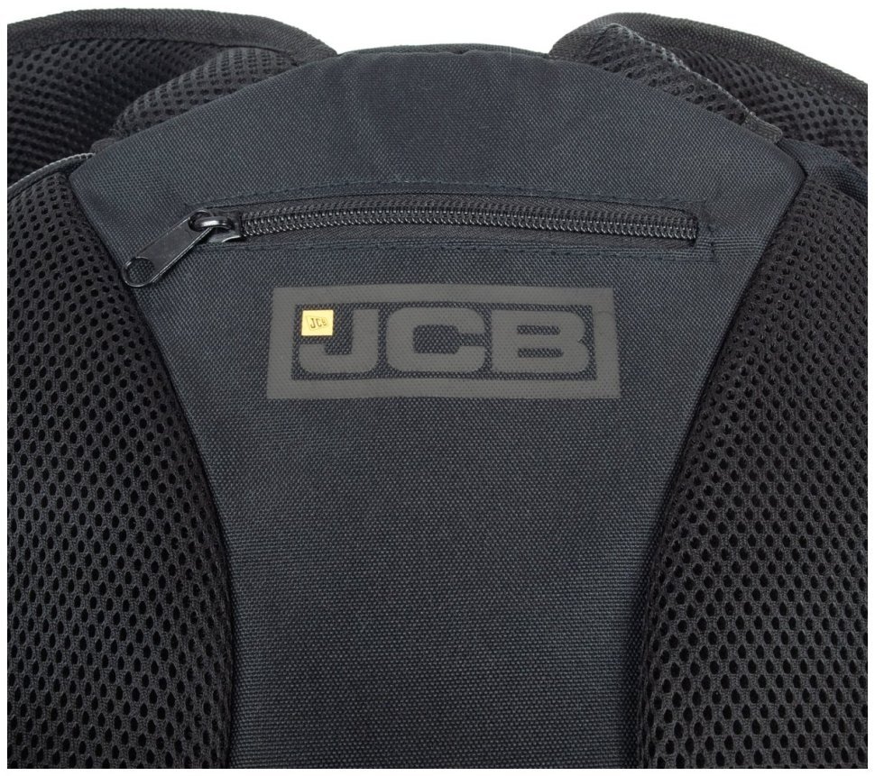 Повседневный мужской рюкзак из прочного текстиля JCB BP71 черно-желтого цвета 108558 modnotak фото №7