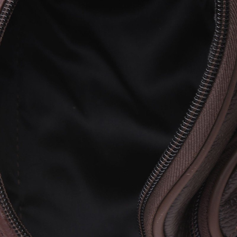 Маленькая темно-коричневая мужская сумка-барсетка из натуральной кожи Keizer (22066)
