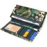 Різнокольоровий горизонтальний жіночий гаманець із натуральної шкіри з тисненням під змію CANPELLINI (2421650) - 3
