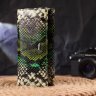 Різнокольоровий горизонтальний жіночий гаманець із натуральної шкіри з тисненням під змію CANPELLINI (2421650) - 6