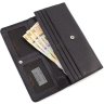 Кожний просторий жіночий гаманець чорного кольору з відділом під карти Tony Bellucci (10887) - 6