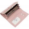 Великий шкіряний жіночий гаманець світло-рожевого кольору з клапаном на кнопці ST Leather (14047) - 6
