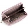 Жіночий темно-рожевий гаманець з натуральної шкіри з блоком під карти ST Leather (15319) - 2