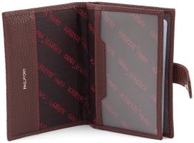 Перфорированная женская обложка для документов из натуральной кожи высокого качества KARYA (15501)