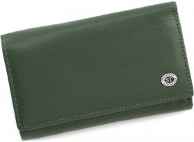 УЦІНКА! Багатофункціональний жіночий шкіряний гаманець зеленого кольору ST Leather (15608)