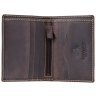 Чоловіче портмоне для купюр та карт з вінтажної шкіри темно-коричневого кольору Visconti Arrow 70659 - 3