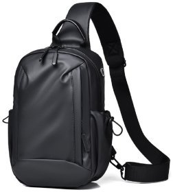 Стильная мужская слинг сумка из качественного текстиля Confident 90759