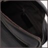 Чоловіча шкіряна сумка-барсетка в класичному чорному кольорі з ручкою Ricco Grande 71559 - 5