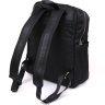 Нейлоновый рюкзак черного цвета с серебристой фурнитурой Vintage (14808) - 3