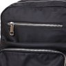 Нейлоновый рюкзак черного цвета с серебристой фурнитурой Vintage (14808) - 4