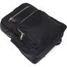 Нейлоновий рюкзак чорного кольору з сріблястою фурнітурою Vintage (14808) - 5
