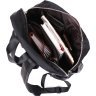 Нейлоновий рюкзак чорного кольору з сріблястою фурнітурою Vintage (14808) - 6