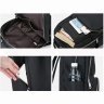 Нейлоновый рюкзак черного цвета с серебристой фурнитурой Vintage (14808) - 9