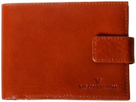 Мужской кошелек Newport из натуральной кожи Vip Collection 102559 (коньячный)