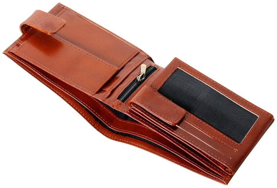 Чоловічий гаманець Newport із натуральної шкіри Vip Collection 102559 (коньячний) фото №6 Чоловічий гаманець Newport із натуральної шкіри Vip Collection 102559 (коньячний) modnotak фото №6