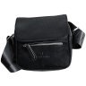 Невелика чоловіча сумка на магніті із фактурної шкіри через плече Vip Collection чорного кольору 102659 фото №4 Невелика чоловіча сумка на магніті із фактурної шкіри через плече Vip Collection чорного кольору 102659 modnotak фото - 4