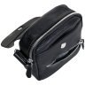 Невелика чоловіча сумка на магніті із фактурної шкіри через плече Vip Collection чорного кольору 102659 фото №8 Невелика чоловіча сумка на магніті із фактурної шкіри через плече Vip Collection чорного кольору 102659 modnotak фото - 8