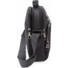 Текстильная мужская сумка-барсетка небольшого размера в черном цвете LEADFAS (19465) - 2