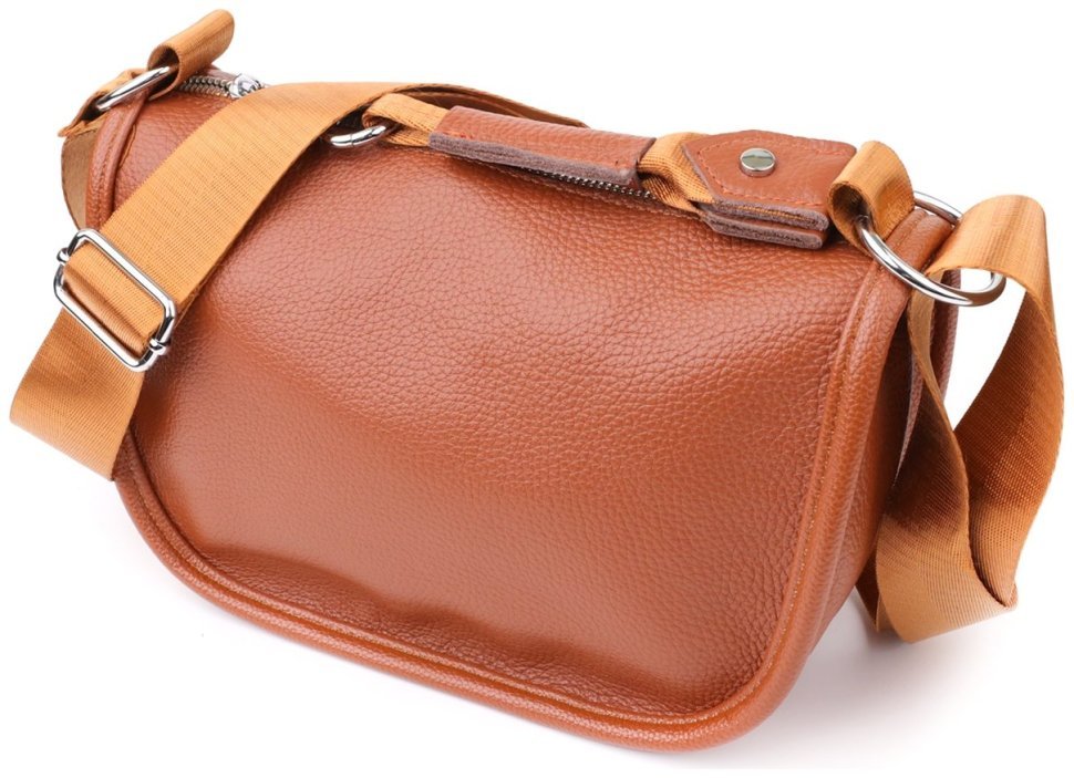 Напівкругла сумка зі шкіри флотар для жінок Vintage 103159 коричневого кольору фото №1 Напівкругла сумка зі шкіри флотар для жінок Vintage 103159 коричневого кольору modnotak фото №1