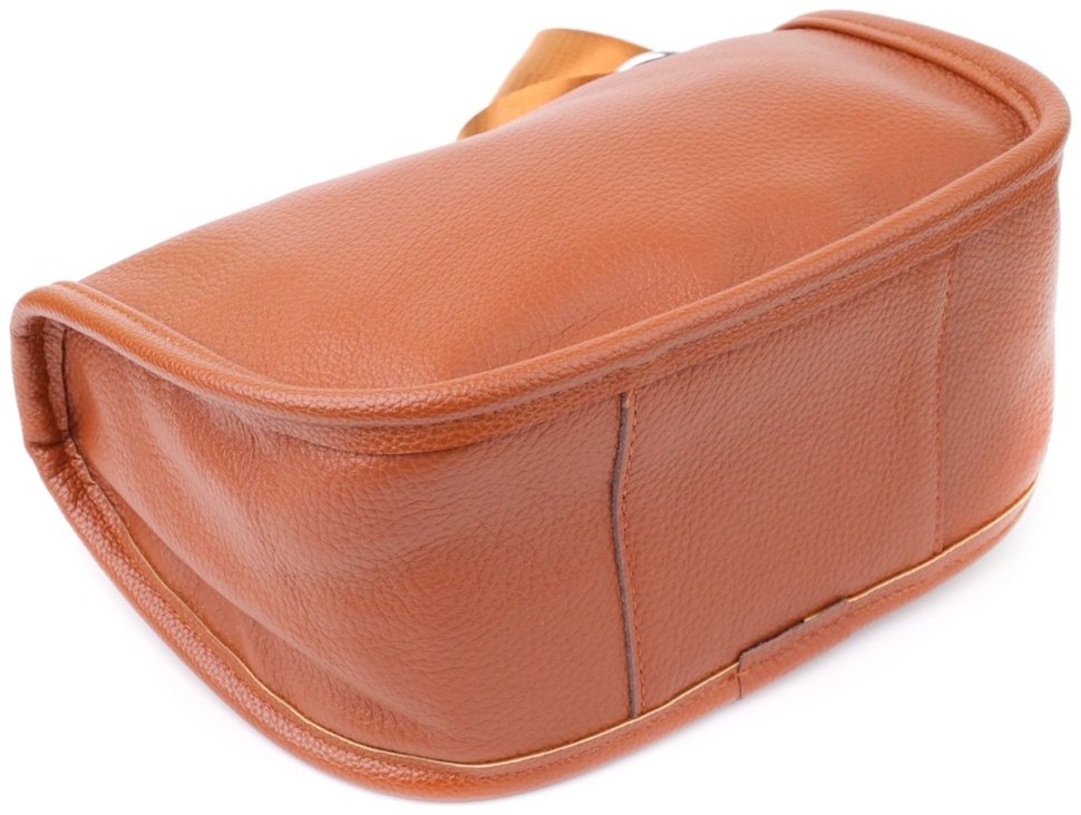 Напівкругла сумка зі шкіри флотар для жінок Vintage 103159 коричневого кольору фото №5 Напівкругла сумка зі шкіри флотар для жінок Vintage 103159 коричневого кольору modnotak фото №5