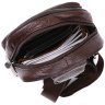 Сумка - рюкзак мужская через одно плечо коричневого цвета VINTAGE STYLE (14986) - 5