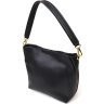 Женская сумка черного цвета из натуральной кожи с одной лямкой Vintage (2422109) - 1