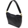Жіноча сумка чорного кольору з натуральної шкіри з однією лямкою Vintage (2422109) - 2