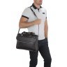 Мужская кожаная сумка для ноутбука в темно-коричневом цвете Tiding Bag (15749) - 2