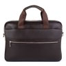 Чоловіча шкіряна сумка для ноутбука в темно-коричневому кольорі Tiding Bag (15749) - 3