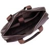 Мужская кожаная сумка для ноутбука в темно-коричневом цвете Tiding Bag (15749) - 6