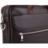 Мужская кожаная сумка для ноутбука в темно-коричневом цвете Tiding Bag (15749) - 7