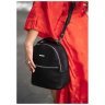 Мини-рюкзак черного цвета из зернистой кожи высокого качества BlankNote Kylie (12838) - 8