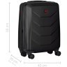 Валіза Wenger, Prymo, мала, пластик, 4 колеса, чорна modnotak фото - 4