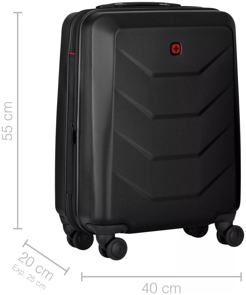Валіза Wenger, Prymo, мала, пластик, 4 колеса, чорна modnotak фото №4