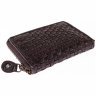 Компактный женский кошелёк из плетёной кожи коричневого цвета Ashwood D80 94059 (Великобритания) фото №5 Компактный женский кошелёк из плетёной кожи коричневого цвета Ashwood D80 94059 (Великобритания) modnotak фото - 5