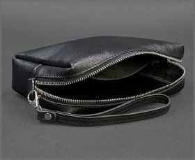 Кожаная косметичка-несессер 3.0 Черная Краст Blanknote (19420)