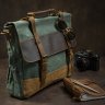 Серая сумка-портфель из прочного текстиля Vintage (20061) - 3
