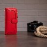 Червоний жіночий гаманець-клатч з натуральної шкіри з ремінцем на зап'ясті Vintage (20048) - 3