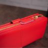 Червоний жіночий гаманець-клатч з натуральної шкіри з ремінцем на зап'ясті Vintage (20048) - 6