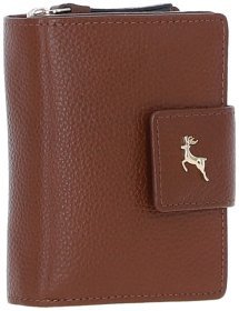 Коричневий жіночий гаманець із фактурної шкіри із RFID захистом Ashwood 94459