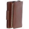 Коричневый женский кошелек из фактурной кожи с RFID защитой Ashwood 94459 фото №5 Коричневый женский кошелек из фактурной кожи с RFID защитой Ashwood 94459 modnotak фото - 5