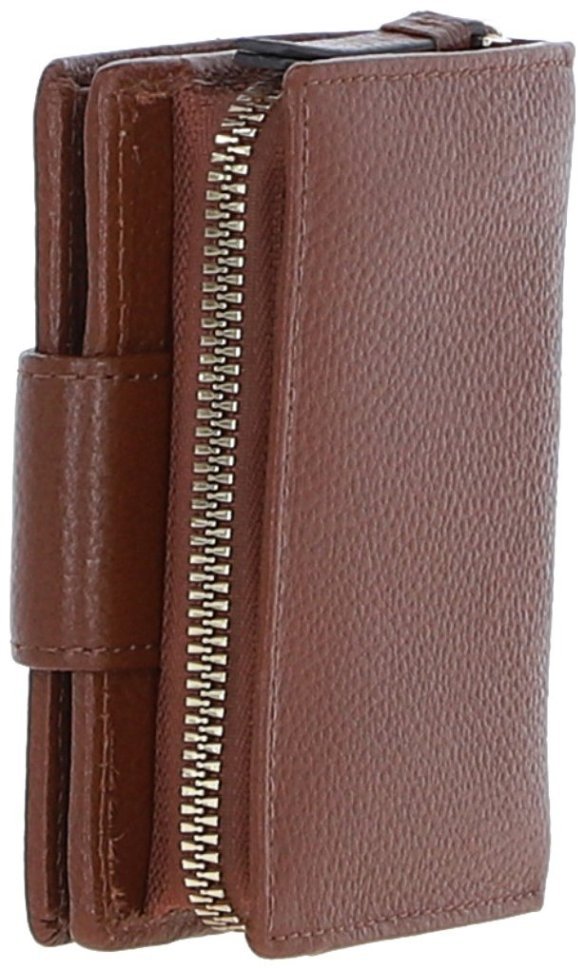 Коричневый женский кошелек из фактурной кожи с RFID защитой Ashwood 94459 фото №5 Коричневый женский кошелек из фактурной кожи с RFID защитой Ashwood 94459 modnotak фото №5